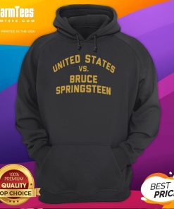 Official United States vs Bruce Springsteen hoodie featuring iconic design and vibrant colors, perfect for fans.