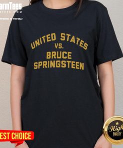 Official United States vs Bruce Springsteen ladies tee featuring bold graphics and a stylish design for fans.