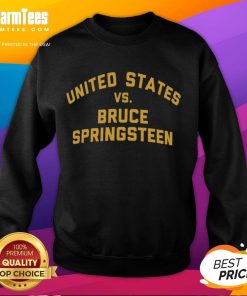 Official United States vs Bruce Springsteen sweatshirt featuring iconic graphics and bold colors for fans.