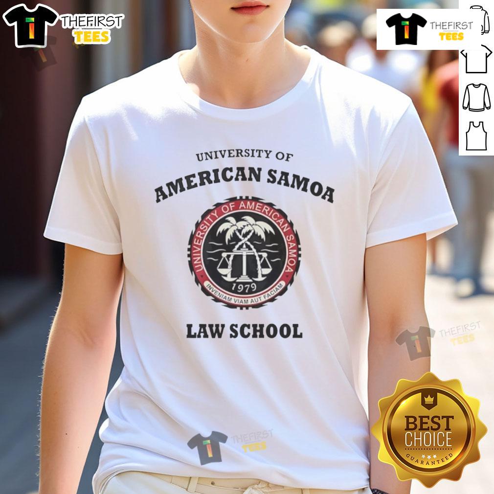 Official University Of American Samoa Law School T Shirt Official University of American Samoa Law School T-Shirt featuring the school's emblem and stylish design in vibrant colors.