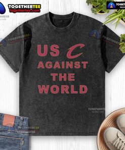 Official US Against The World Cleveland Cavaliers washed t-shirt featuring bold graphics and a comfortable fit.
