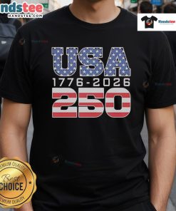 Official USA 1776 2026 250th Independence Day T-Shirt featuring patriotic design and bold graphics for celebration.