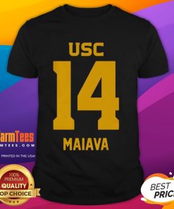 Official USC Trojans Football Jayden Maiava T-Shirt showcasing team colors and logo, perfect for fans and players.