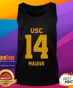 Official USC Trojans Football Jayden Maiava tank top featuring vibrant team colors and logo, perfect for fans.