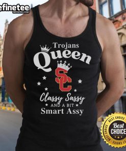 Official USC Trojans tank top featuring 'Classy, Sassy, and a Bit Smart Assy' design for stylish fans.