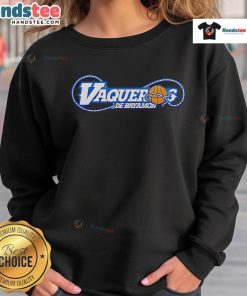 Official Vaqueros de Bayamn BSN 2025 sweatshirt in blue, featuring team logo and stylish design for fans.
