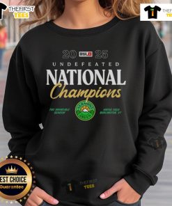 Alt Text: Official Vermont Green FC Undefeated National Champions 2025 Sweatshirt featuring team logo and vibrant colors.