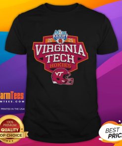 Official Virginia Tech Hokies 2025 Aflac Kickoff Game 2 T-Shirt featuring team colors and logo for fans and collectors.