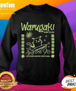 Official Warugaki Surf Club Pikachu sweatshirt featuring vibrant design, perfect for beach lovers and surf enthusiasts.