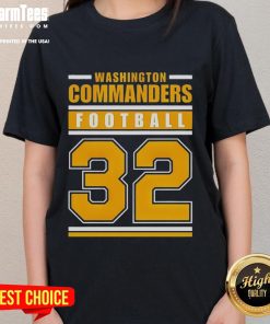 Alt Text: Official Washington Commanders Football Club Est 1932 ladies tee, perfect for sport lovers and team fans.