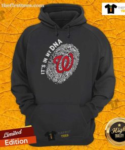 Official Washington Nationals In My DNA hoodie featuring team logo and stylish design, perfect for fans and casual wear.