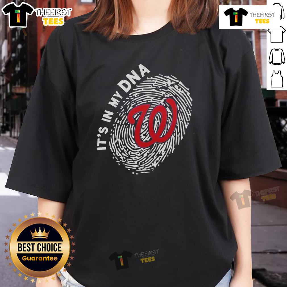 Official Washington Nationals In My Dna Ladies Tee Official Washington Nationals In My DNA Ladies Tee featuring team logo and stylish design for passionate fans.