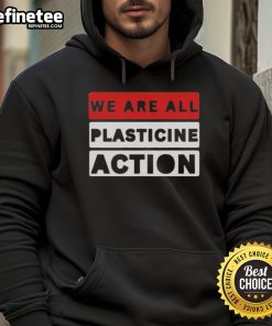 Official We Are All Plasticine Action Hoodie in vibrant colors, showcasing stylish design perfect for casual wear.