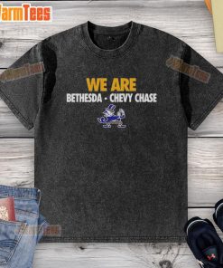 Alt Text: Official We Are Bethesda Chevy Chase mascot washed t-shirt featuring a vibrant design and comfortable fit.