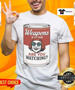 Alt Text: Official Weapons Wendy's 'Are You Watching Zach Cregger' Cannning Head T-Shirt featuring unique graphic design.