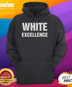 Official White Excellence Hoodie featuring a stylish design, perfect for casual wear and showcasing premium quality.