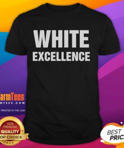 Official White Excellence T-Shirt featuring a stylish design, perfect for casual wear and promoting excellence.