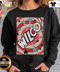 Official Wilco concert poster for Aug 13, 2025 at Gillioz Theatre in Springfield, MO, featured on a sweatshirt.