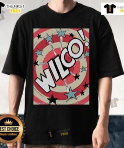 Official Wilco Aug 13 2025 poster t-shirt featuring Gillioz Theatre in Springfield, MO, showcasing vibrant concert graphics.