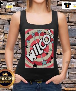 Official Wilco concert poster on a tank top for the Aug 13, 2025 show at Gillioz Theatre, Springfield, MO.