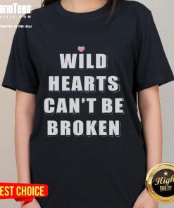 Official Wild Hearts Can't Be Broken ladies tee featuring a stylish design and vibrant colors for a trendy look.