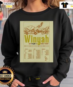 Official Winyah Summer 2025 Tour poster sweatshirt featuring vibrant design for the We Bought A Van Tour.