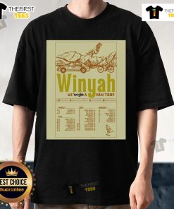 Official Winyah Summer 2025 Tour 'We Bought A Van' poster T-shirt featuring vibrant graphics and tour details.