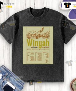 Official Winyah Summer 2025 Tour poster featuring 'We Bought A Van' theme on a washed t-shirt design.