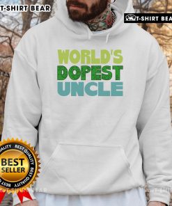Official World's Dopest Uncle Hoodie in vibrant colors, perfect gift for cool uncles who love style and comfort.