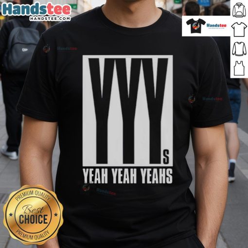 Official Yeah Yeah Yeahs 2025 Hidden In Pieces Tour T-Shirt featuring vibrant graphics and tour details.