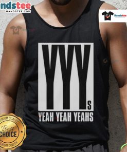 Official Yeah Yeah Yeahs 2025 Hidden In Pieces Tour tank top featuring bold graphics and vibrant colors for fans.