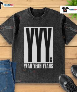 Official Yeah Yeah Yeahs 2025 Hidden In Pieces Tour washed t-shirt featuring unique graphic design and vibrant colors.
