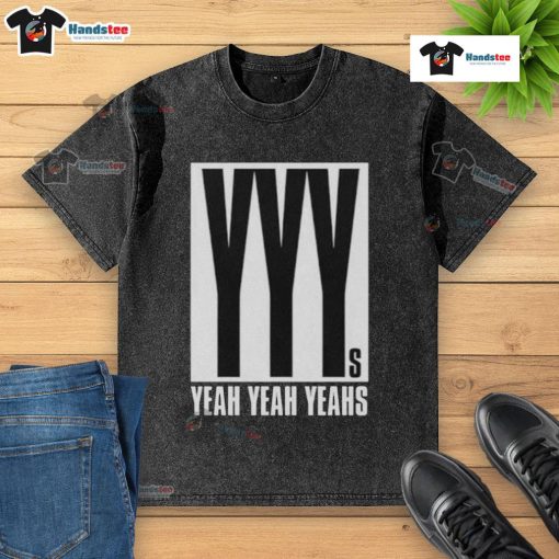 Official Yeah Yeah Yeahs 2025 Hidden In Pieces Tour washed t-shirt featuring unique graphic design and vibrant colors.