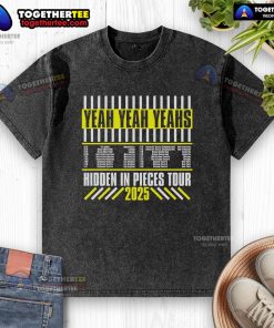 Official Yeah Yeah Yeahs Hidden In Pieces Tour washed t-shirt featuring vibrant graphics and a comfortable fit.