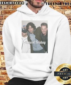 Alt Text: Official Young Entourage Almost Friday Hoodie in black, featuring a stylish design perfect for casual wear.