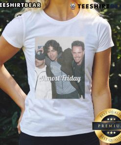 Official Young Entourage Almost Friday Ladies Tee in stylish design, perfect for casual wear and weekend vibes.