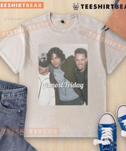 Official Young Entourage Almost Friday washed t-shirt featuring a relaxed fit and trendy design for casual style.