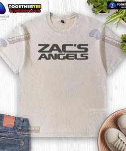 Official Zacs Angels Washed T-Shirt featuring a trendy design, perfect for casual wear and fan merchandise.