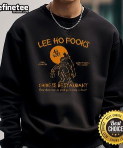 Officiallee Ho Fook's sweatshirt featuring Werewolf Beef Chow Mein design, perfect for food lovers and fans.