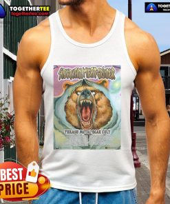 Alt Text: Official Siberian Meat Grinder Thrash Metal Bear Cult Tour 2025 dates on Tsar tank top design