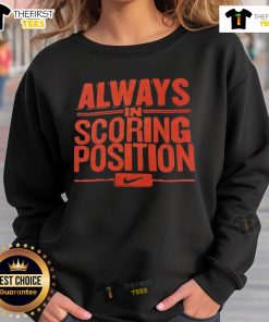 Original Always In Scoring Position Sweatshirt in black, featuring a sporty design and comfortable fit for everyday wear.