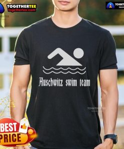 Original Auschwitz Swim Team T-Shirt featuring vintage design and historical significance, perfect for collectors and history enthusiasts.