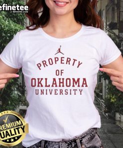 Original Ben Arbuckle Property of Oklahoma University Ladies Tee showcasing stylish design for OU fans.