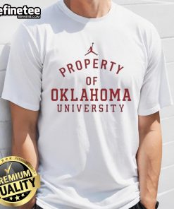 Original Ben Arbuckle Property of Oklahoma University T-Shirt featuring vintage design and school colors.