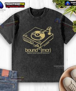 Original Bound MCR Together social cultural community washed t-shirt featuring vibrant design and soft fabric.