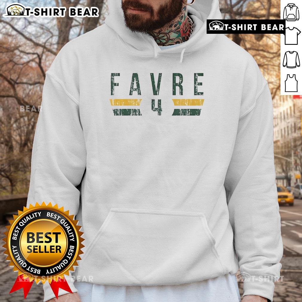 Original Brett Favre 4 Green Bay Packers Font Hoodie Original Brett Favre 4 Green Bay Packers font hoodie in green, showcasing team pride and retro style.