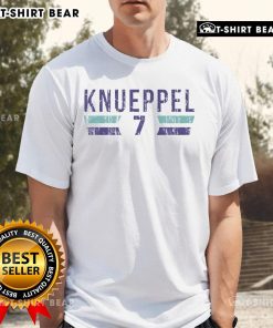 Alt Text: Original Charlotte Hornets Kon Knueppel 7 Font T-Shirt featuring vibrant team colors and iconic design.