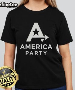 Original Elon Musk American Party Logo on a stylish ladies tee, perfect for fans and supporters of the movement.