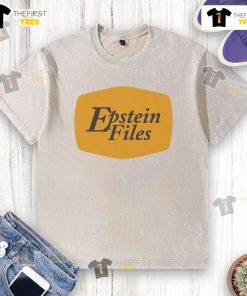 Alt Text: Original Epstein Files X Cracker Barrel logo washed t-shirt featuring a vintage design and soft fabric.