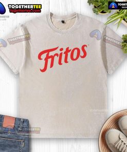 Original Flamin' Hot Fritos washed T-shirt featuring vibrant colors and a bold snack logo, perfect for casual wear.